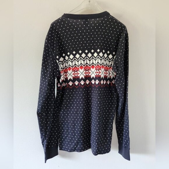 HANNA ANDERSSON | Fair Isle Long John Top Pajama Organic Cotton sz M - Picture 3 of 4